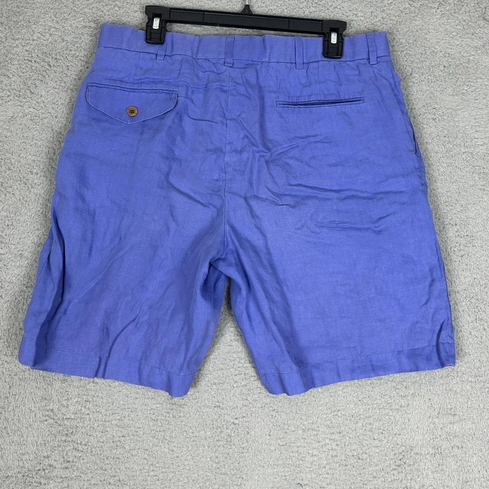Polo Golf Ralph Lauren Shorts Mens 34 Linen Pleated Lightweight Summer Casual‎